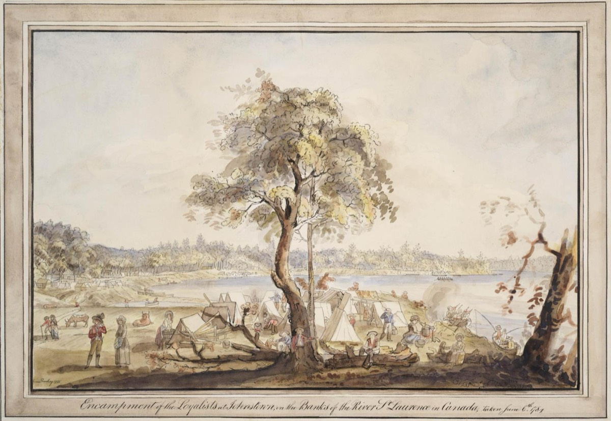Un campement de Loyalistes (1784)
